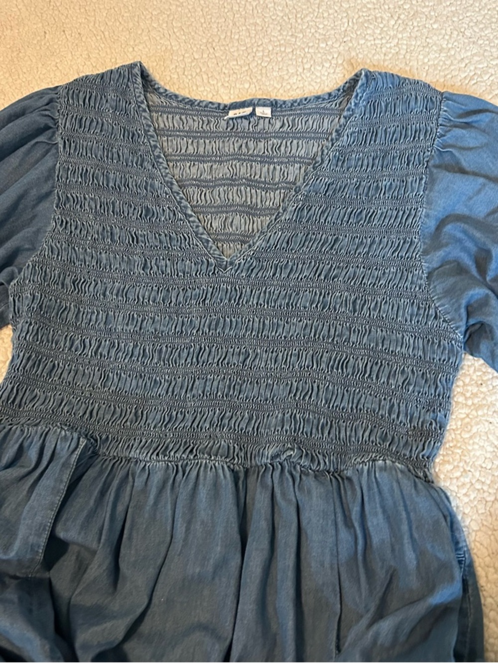 Gap | Smocked V-Neck babydoll dress